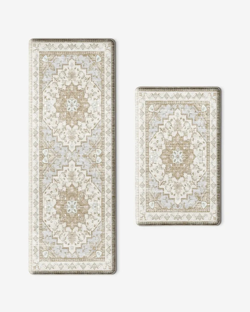Boho Vintage Kitchen Mat Set