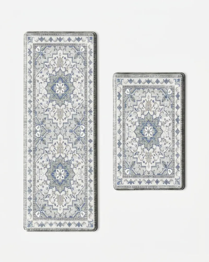 Boho Vintage Kitchen Mat Set