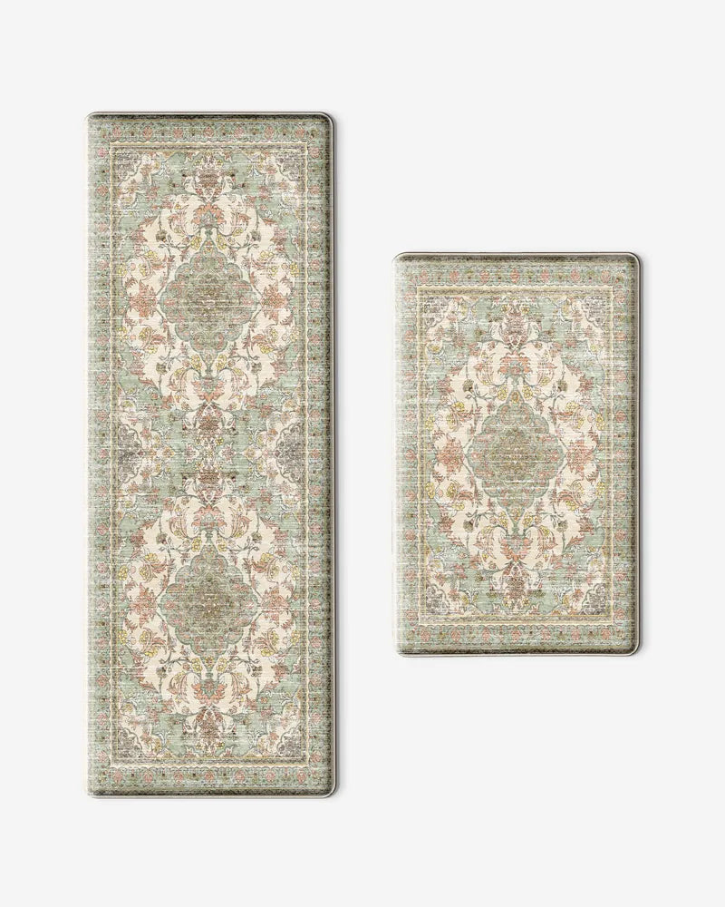Boho Vintage Kitchen Mat Set