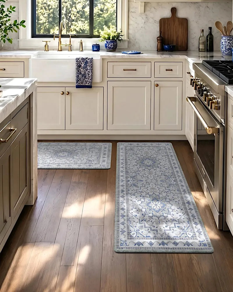 Boho Vintage Kitchen Mat Set