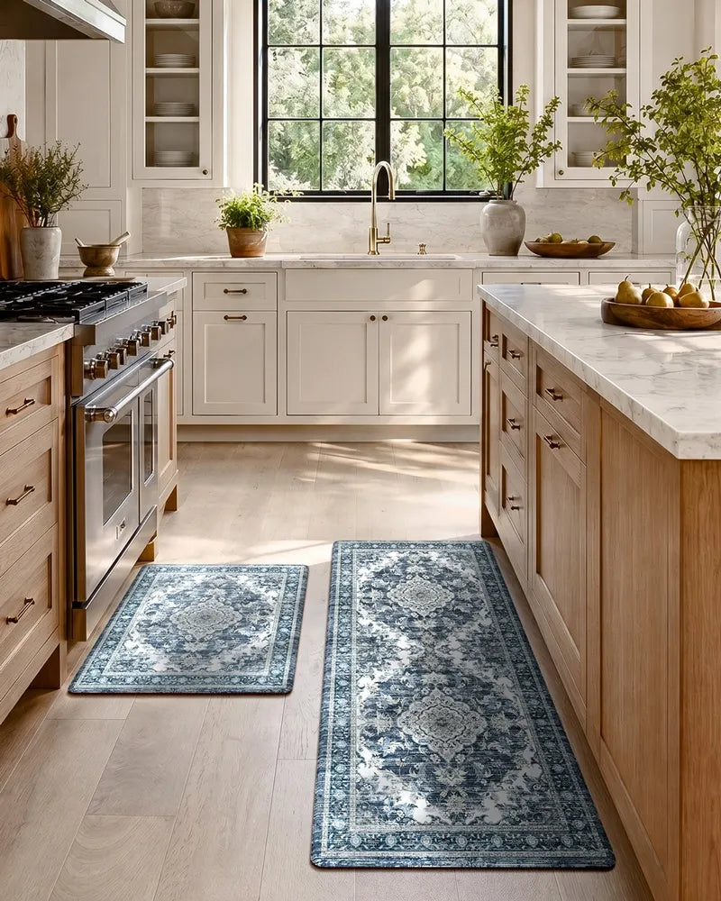 Boho Vintage Kitchen Mat Set