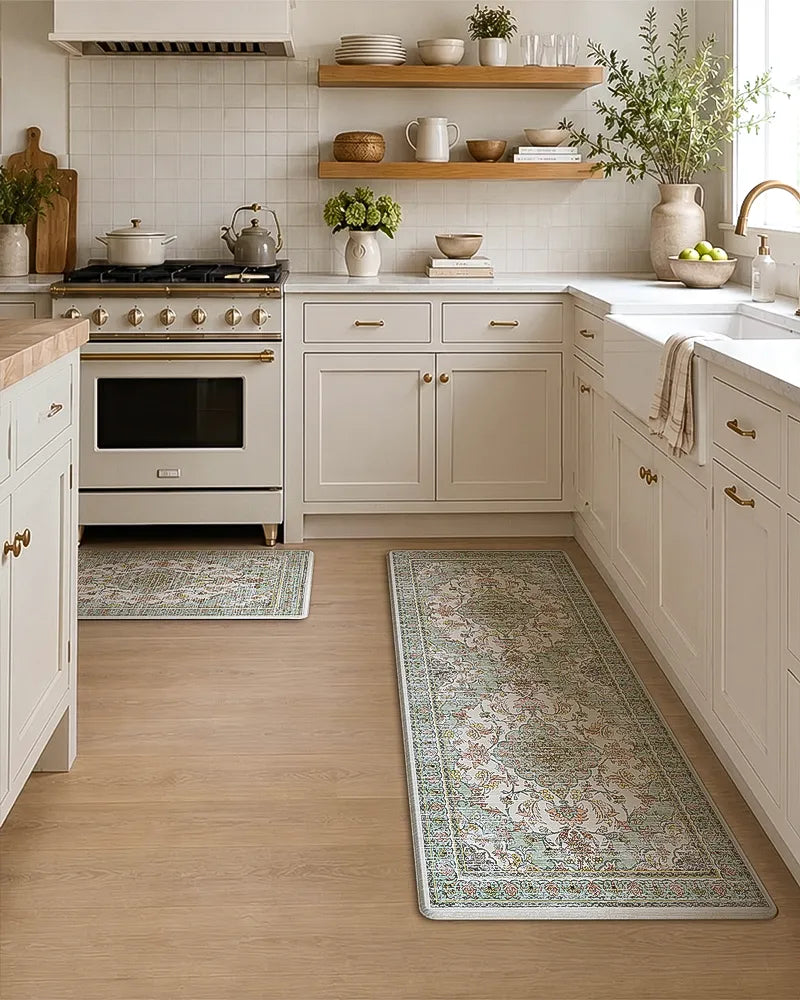 Boho Vintage Kitchen Mat Set