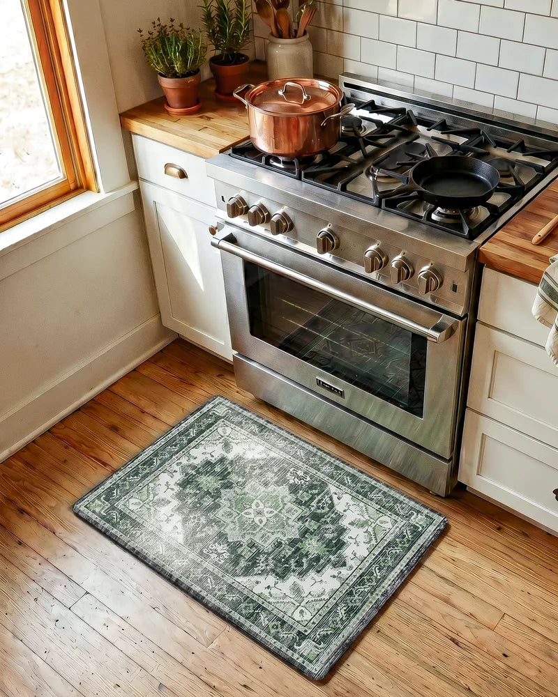 Boho Vintage Kitchen Mat Set