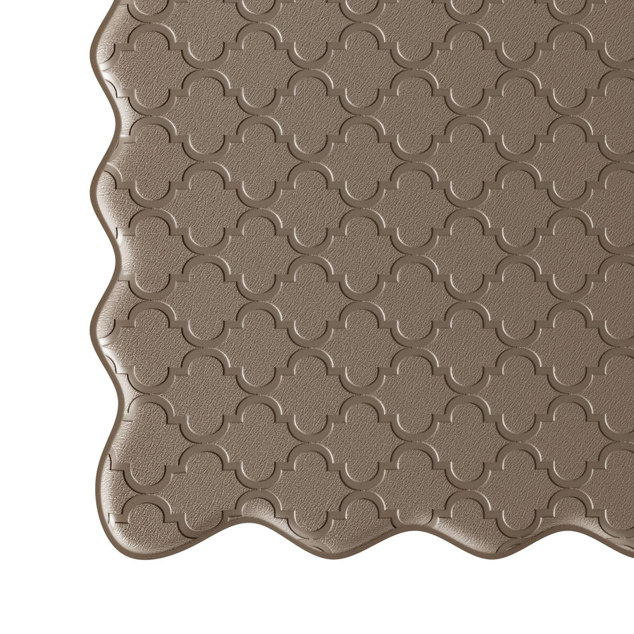 Scalloped Anti-Fatigue Kitchen Mat Set