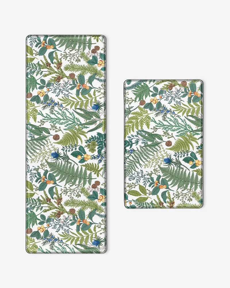 Botanical Anti-Fatigue Kitchen Mat Set